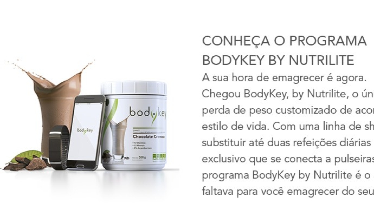 BODYKEY SHAKE CREMOSO - CHOCOLATE E MORANGO